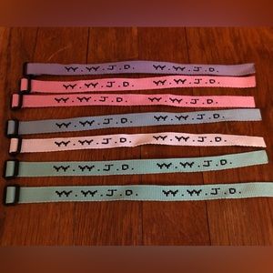 WWJD pastel colored brackets